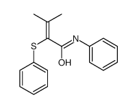3-methyl-N-phenyl-2-phenylsulfanylbut-2-enamide结构式