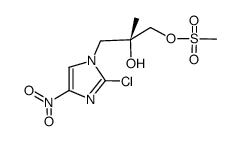 (R)-3-(2-chloro-4-nitro-1H-imidazol-1-yl)-2-hydroxy-2-methylpropyl methanesulfonate Structure