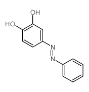 1,2-Benzenediol,4-(2-phenyldiazenyl)-结构式