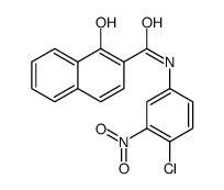 N-(4-chloro-3-nitrophenyl)-1-hydroxynaphthalene-2-carboxamide结构式