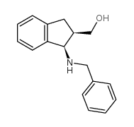 (cis-1-benzylamino-indan-2-yl)-methanol结构式