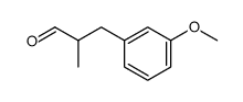 3-methoxy-α-methyl-benzenepropanal结构式