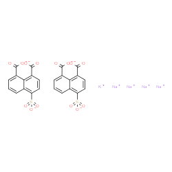 potassium tetrasodium hydrogen bis[4-sulphonatonaphthalene-1,8-dicarboxylate]结构式