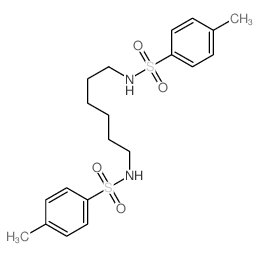 Benzenesulfonamide,N,N'-1,6-hexanediylbis[4-methyl-结构式