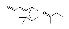 butan-2-one,(2E)-2-(3,3-dimethyl-2-bicyclo[2.2.1]heptanylidene)acetaldehyde Structure