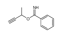 benzimidic acid 1-methyl-prop-2-ynyl ester结构式
