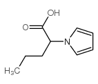 2-(1H-吡咯-1-基)戊酸结构式