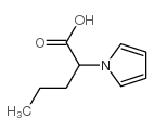 1H-pyrrole-1-acetic acid, alpha-propyl- Structure