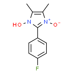 1H-Imidazole,2-(4-fluorophenyl)-1-hydroxy-4,5-dimethyl-,3-oxide(9CI) Structure
