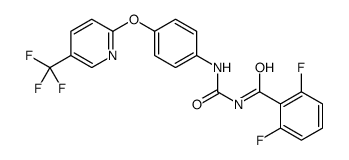 2,6-difluoro-N-[[4-[5-(trifluoromethyl)pyridin-2-yl]oxyphenyl]carbamoyl]benzamide Structure