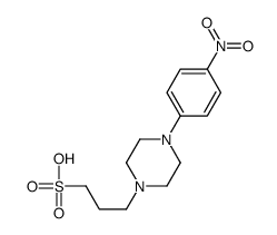 3-[4-(4-nitrophenyl)piperazin-1-yl]propane-1-sulfonic acid结构式