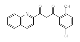 1-(5-chloro-2-hydroxy-phenyl)-3-quinolin-2-yl-propane-1,3-dione Structure