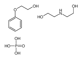 2-(2-hydroxyethylamino)ethanol,2-phenoxyethanol,phosphoric acid Structure