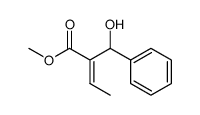 (E)-Methyl 2-(phenylhydroxymethyl)-2-butenoate Structure