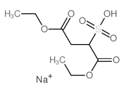 Butanedioic acid,2-sulfo-, 1,4-diethyl ester, sodium salt (1:1) Structure