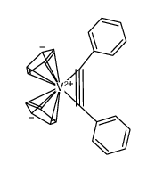 [V(η(5)-C5H5)2(η(2)-PhCCPh)] Structure