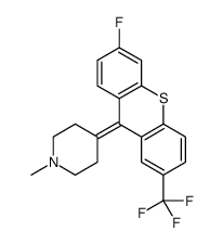 4-[6-fluoro-2-(trifluoromethyl)thioxanthen-9-ylidene]-1-methylpiperidine Structure