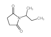 2,5-Pyrrolidinedione,1-(1-methylpropyl)-结构式
