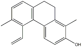 1,6-Dimethyl-5-vinyl-9,10-dihydrophenanthren-2-ol结构式