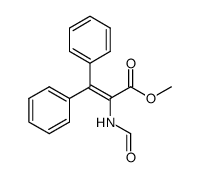 methyl 2-formamido-3,3-diphenylacrylate Structure