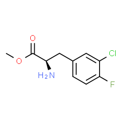 METHYL (2R)-2-AMINO-3-(3-CHLORO-4-FLUOROPHENYL)PROPANOATE结构式