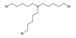 tris(5-bromopentyl)borane结构式