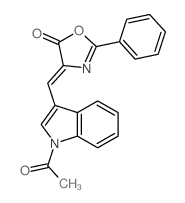 1-Acetyl-alpha-(5-oxo-2-phenyl-2-oxazolin-4-ylidene)skatole picture