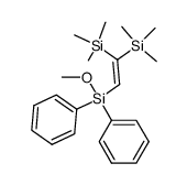 1,1-bis(trimethylsilyl)-2-(methoxydiphenylsilyl)ethene Structure