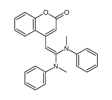 4-(2,2-bis(methyl(phenyl)amino)vinyl)-2H-chromen-2-one Structure