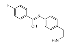 Benzamide, N-[4-(2-aminoethyl)phenyl]-4-fluoro- (9CI)结构式