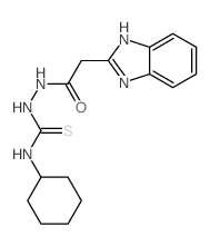 1-[[2-(1H-benzoimidazol-2-yl)acetyl]amino]-3-cyclohexyl-thiourea picture