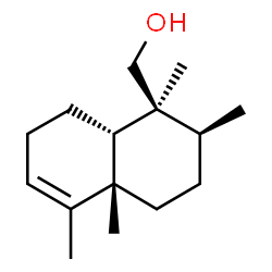 1-Naphthalenemethanol,1,2,3,4,4a,7,8,8a-octahydro-1,2,4a,5-tetramethyl-,(1S,2S,4aS,8aS)-(9CI)结构式
