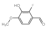 2-fluoro-3-hydroxy-4-methoxybenzaldehyde Structure