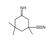 5-imino-1,3,3-trimethylcyclohexane-1-carbonitrile结构式