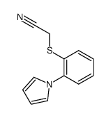 1-(2-cyanomethylthiophenyl)pyrrole结构式