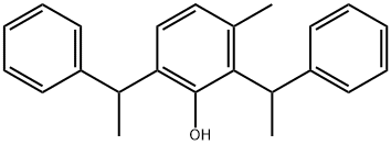 3-Methyl-2,6-bis(α-methylbenzyl)phenol structure