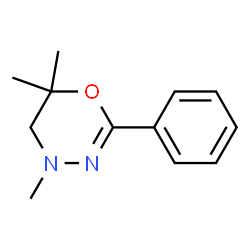 4H-1,3,4-Oxadiazine,5,6-dihydro-4,6,6-trimethyl-2-phenyl-(8CI)结构式