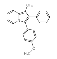 Methyl 4-(1-methyl-2-phenyl-3-indolizinyl)phenyl ether picture