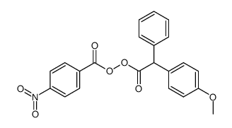 (4-methoxyphenyl)phenylacetyl-4-nitrobenzoyl peroxide Structure
