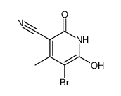 3-Pyridinecarbonitrile, 5-bromo-1,2-dihydro-6-hydroxy-4-methyl-2-oxo Structure