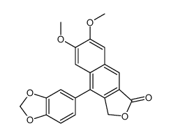 4-(1,3-benzodioxol-5-yl)-6,7-dimethoxy-3H-benzo[f][2]benzofuran-1-one Structure