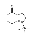 1-(trimethylsilyl)-2,3,3a,5,6,7-hexahydro-4H-inden-4-one结构式