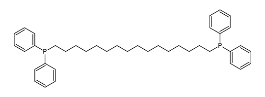 16-diphenylphosphanylhexadecyl(diphenyl)phosphane结构式