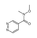 N-methoxy-N-methylpyridazine-4-carboxamide Structure