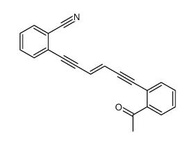 2-[6-(2-acetylphenyl)hex-3-en-1,5-diynyl]benzonitrile结构式