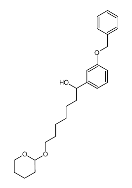 1-(3-benzyloxyphenyl)-1-hydroxy-7-(2-tetrahydropyranyloxy)heptane Structure