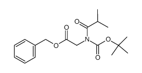 benzyl 2-((tert-butoxycarbonyl)isobutyrylamino)acetate结构式