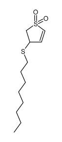 3-(octylthio)-2,3-dihydrothiophene 1,1-dioxide Structure