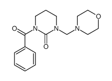 1-benzoyl-3-(morpholin-4-ylmethyl)-1,3-diazinan-2-one Structure