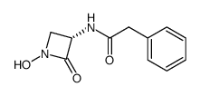 (S)-N-(1-Hydroxy-2-oxo-3-azetidinyl)-2-phenylacetamide Structure